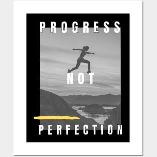 Progress Not Perfection Posters and Art